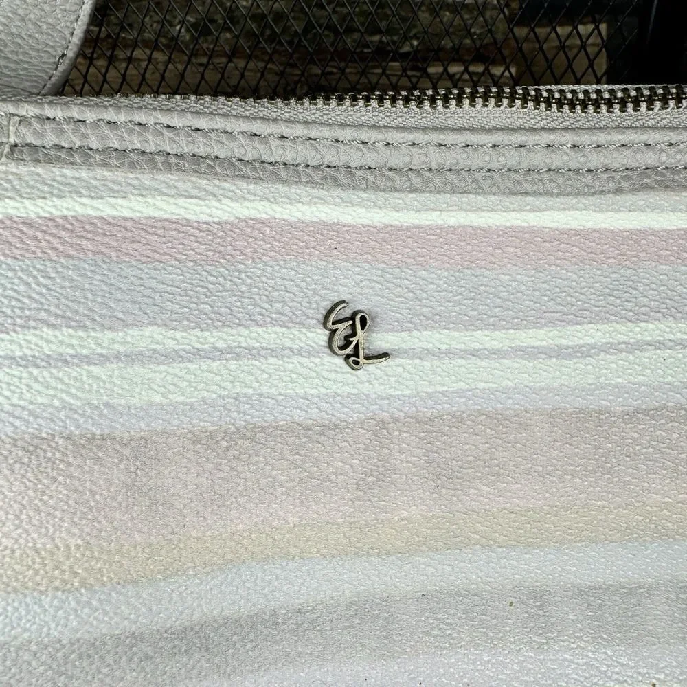 Elliott Lucca‎ Aria Multicolor Stripe Large Tote Shoulder Handbag Retail $128